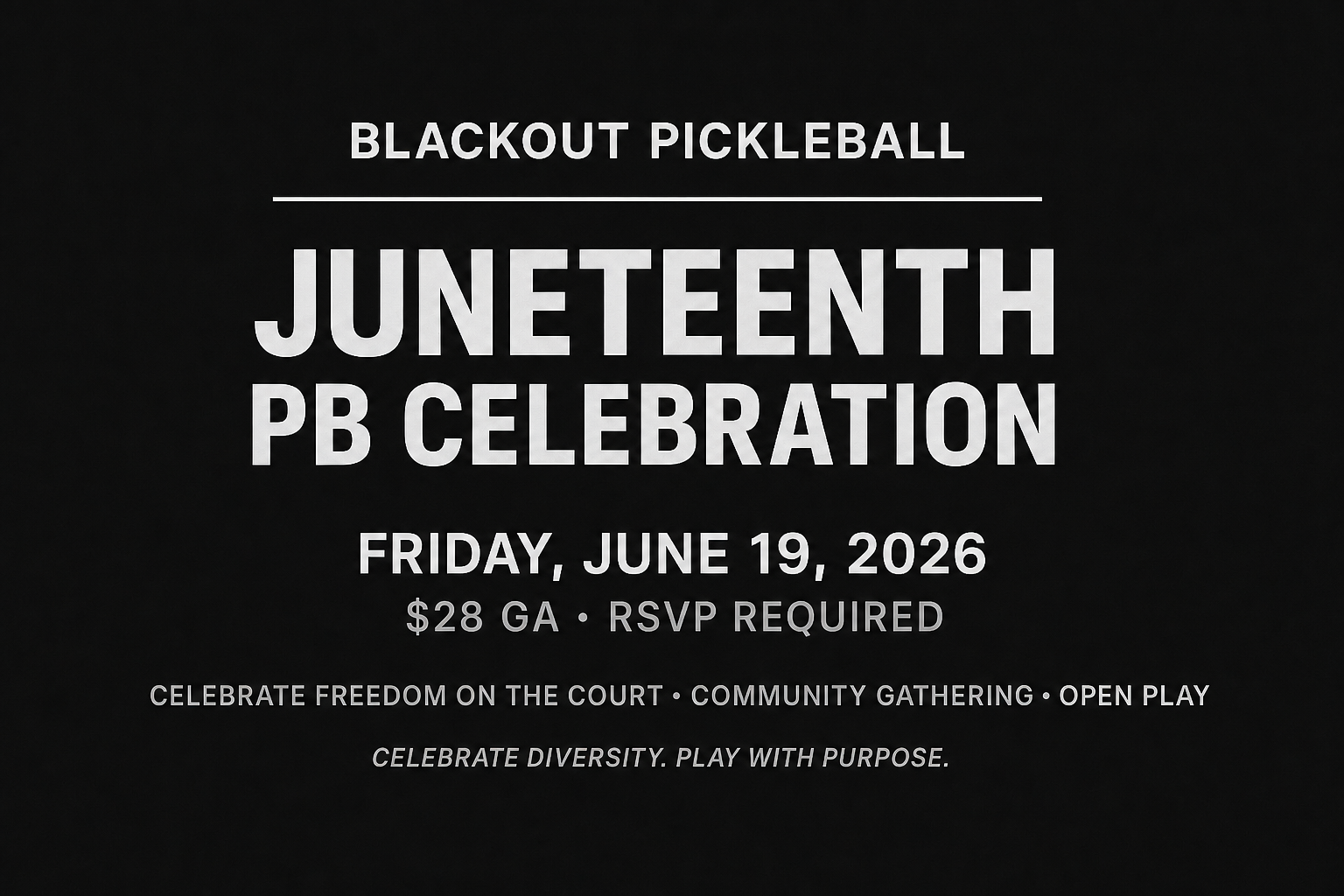Juneteenth Pickleball Celebration: Indianapolis